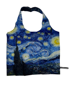 Van Gogh Starry Night Foldable 2-in-1 Shopper Bag & Purse