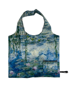 Monet Water Lily Foldable 2-in-1 Shopper Bag & Purse