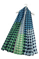 Colourful Polka Dot Print Silk Scarf