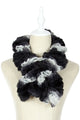 Slim Furry Ruffle Pull Through Scarf