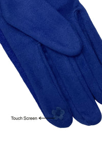 3D Poppy Flower Touchscreen Gloves