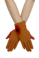 3D Poppy Flower Touchscreen Gloves