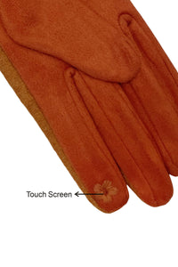 3D Poppy Flower Touchscreen Gloves