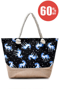 Magical Unicorn Print Beach Bag - Fashion Scarf World