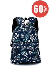 Leafy Floral Backpack - Fashion Scarf World