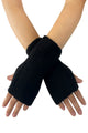 Plain Knitted Fingerless Gloves