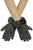 Bow Woolen Soft Leather Handmade Gloves