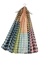 Colourful Polka Dot Print Silk Scarf