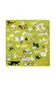 Dogs In the Park Print Silk Square Scarf