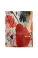 Graphic Poppy Art Frayed Scarf