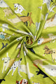 Dogs In the Park Print Silk Square Scarf