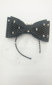 Clearance Fascinator Bow Headband with Net