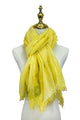 Made In Italy Plain Bamboo Scarf - Yellow