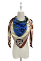 Graphic Floral Fashion Print Square Scarf