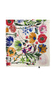 Vibrant Wildflower Print Square Scarf