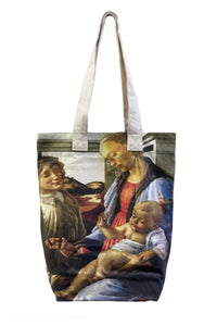 Botticelli The Virgin and Child Art Print Cotton Tote Bag (Pack of 3)