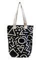 Graffiti Doodle Print Cotton Tote Bag (Pack of 3)