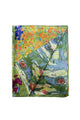 Klimt 'Flower Garden'/Monet 'Water Lily' Reversible Silk Scarf