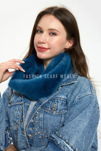 Soft Plain Faux Fur Snood