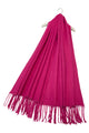 Two Tone Reversible Plain Tassel Scarf