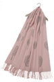 Tree Print Reversible Cotton Tassel Scarf