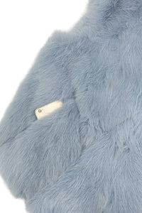 Plain Faux Fur Diamond Gilet Jacket