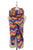 Bright Chevron Print Knitted Wool Scarf