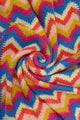 Bright Chevron Print Knitted Wool Scarf