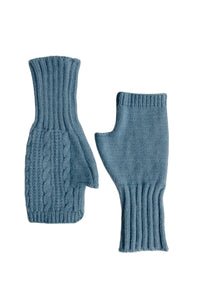 Cosy Long Knitted Wool Wrist Warmer Gloves