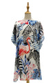 Zebra & Flamingo Silk Cover Up