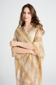 Stripe Metallic Tassel Kimono/ Cover Up