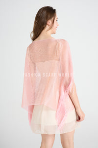 Diamante Metallic Mesh Tassel Cover Up