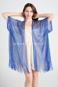 Diamante Beaded Tassel Kimono/ Cover Up