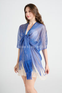 Diamante Beaded Tassel Kimono/ Cover Up