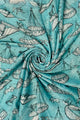 Skydiving Parachute Print Frayed Scarf