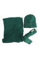 Plain Boucle Wool Scarf, Hat & Glove Set