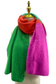 Block Colour Diagonal Edge Wool Scarf