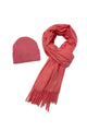 Cosy Plain Tassel Scarf & Hat Set