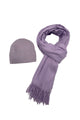 Cosy Plain Tassel Scarf & Hat Set