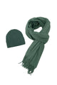 Cosy Plain Tassel Scarf & Hat Set