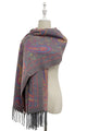 Intricate Paisley Woven Wool Tassel Scarf