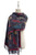 Cat Print Reversible Woven Wool Tassel Scarf