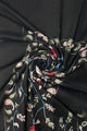 Embroidered Floral Paisley Wool Blanket Tassel Scarf