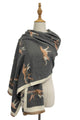 Leopard Soft Woven Frayed Scarf