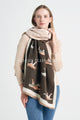 Leopard Soft Woven Frayed Scarf