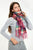 Vibrant Check Print Tassel Scarf