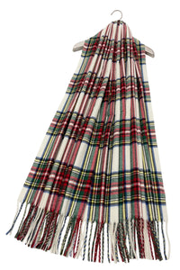 Tradtional Tartan Check Tassel Scarf