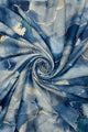 Marble Effect Foiled Frayed Scarf