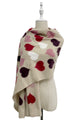 Bold Heart Print Frayed Scarf