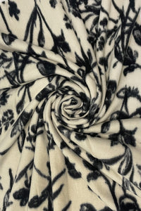 Ink Flower Print Scarf